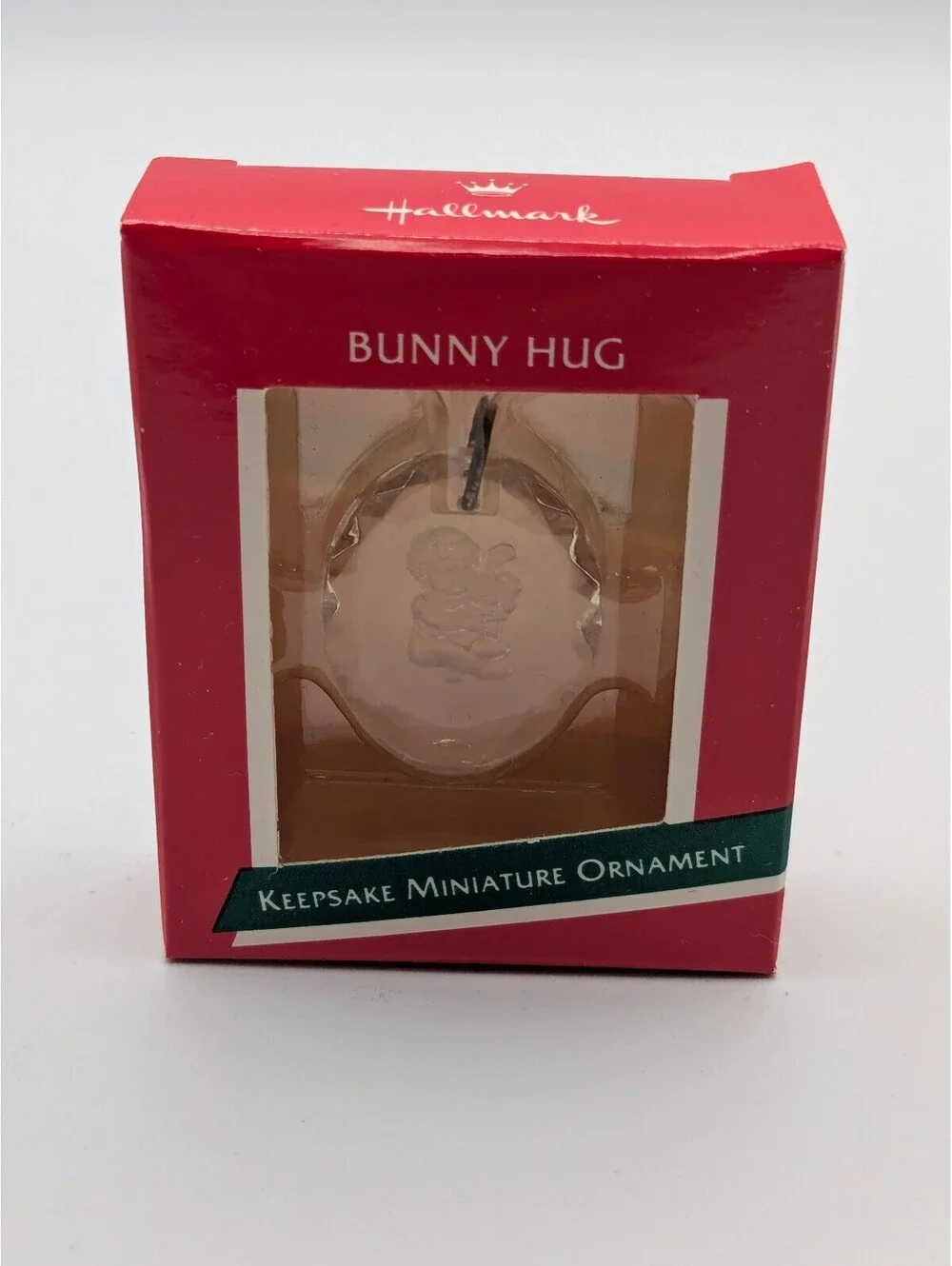Hallmark Keepsake Bunny Hug Miniature Ornament 1989, New in Box